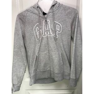 GAP Grey Zip Up Sweater